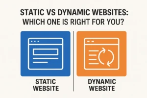Comparison between static and dynamic websites